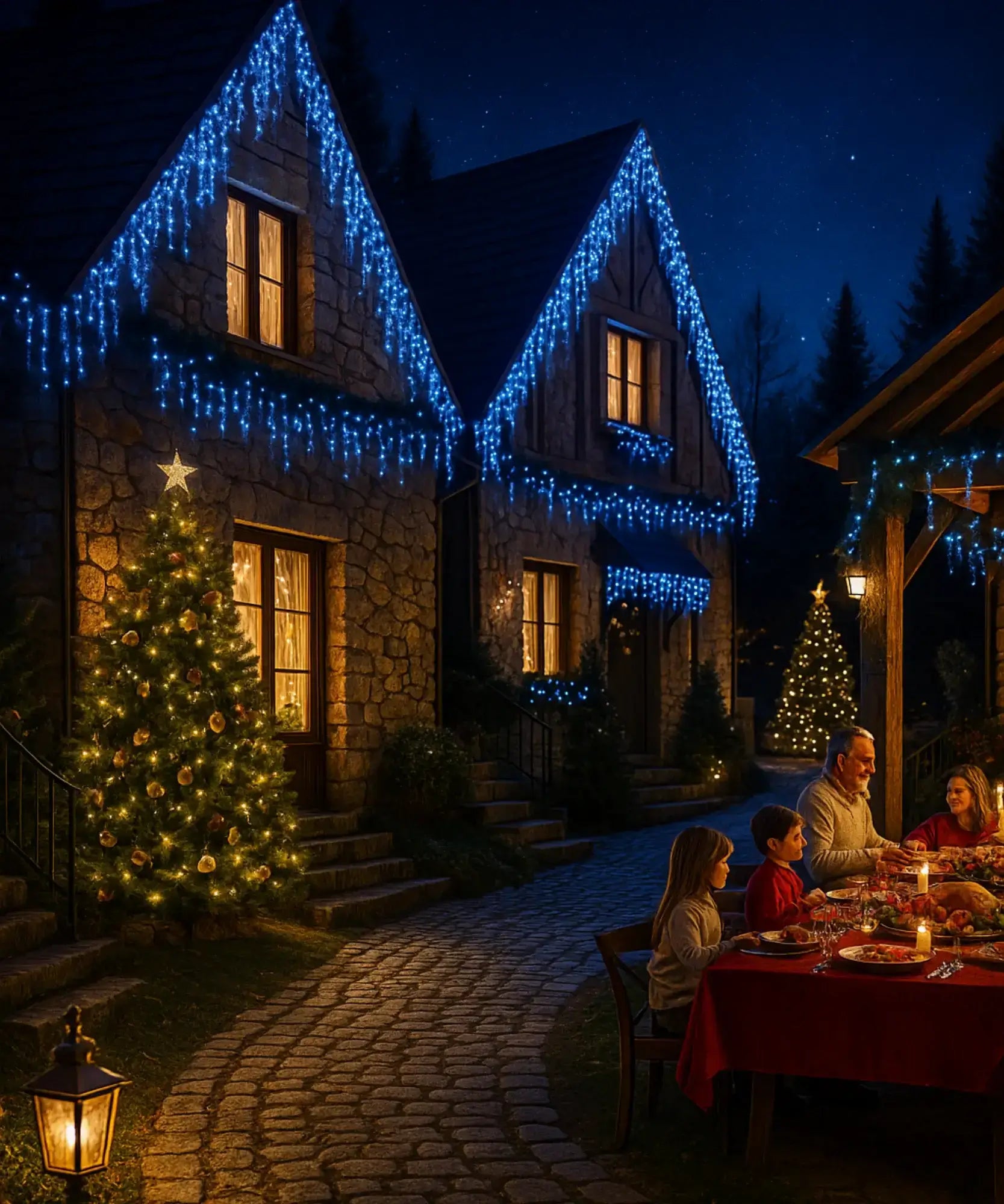 Comprar pisca pisca cascata LED solar 8 modos decoração natal externa resistente água barato promoção frete grátis