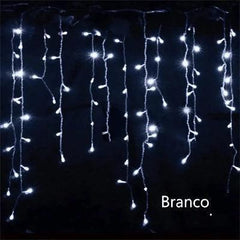 Cascata de Natal com 400 LEDs Azuis e Brancos - Eficiência e Durabilidade