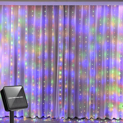 Pisca Pisca Em Cascata Solar de 300 LEDs - Iluminação Sustentável para Ambientes Externos. Saiba Mais!!