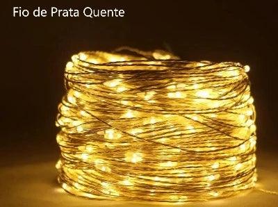 Decore com encanto! Pisca Pisca LED Natal ER CHEN: Brilho regulável, toque seguro, durável e à prova d'água.