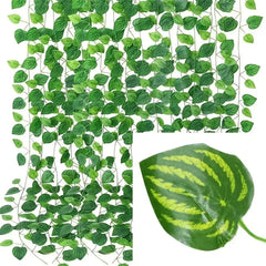 Comprar planta artificial trepadeira pendente realista decoração parede sala verde barato em promoção