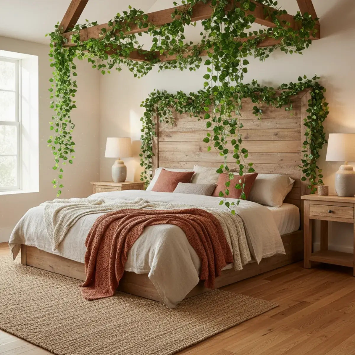 Comprar planta artificial trepadeira pendente realista decoração parede sala verde barato em promoção