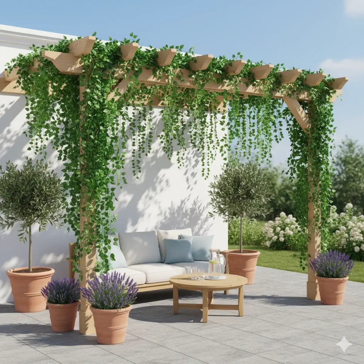 Comprar planta artificial trepadeira pendente realista decoração parede sala verde barato em promoção