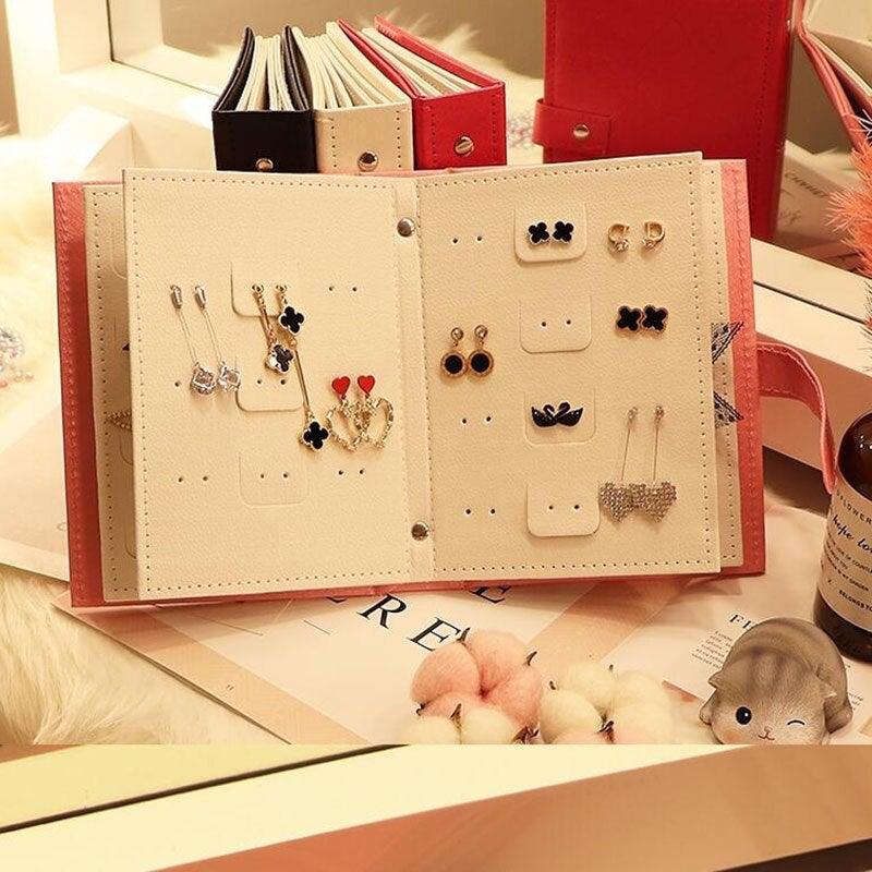 Porta Joias em Couro PU - Organize seus brincos com elegância e praticidade. Acessório exclusivo para colecionadores de joias.