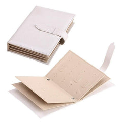 Porta Joias em Couro PU - Organize seus brincos com elegância e praticidade. Acessório exclusivo para colecionadores de joias.