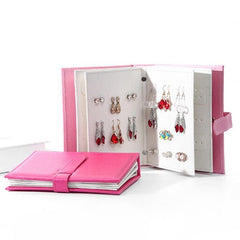 Porta Joias em Couro PU - Organize seus brincos com elegância e praticidade. Acessório exclusivo para colecionadores de joias.