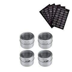 Porta Tempero Condimento Com Imã Inox | Kit - Polideia