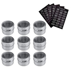 Porta Tempero Condimento Com Imã Inox | Kit - Polideia