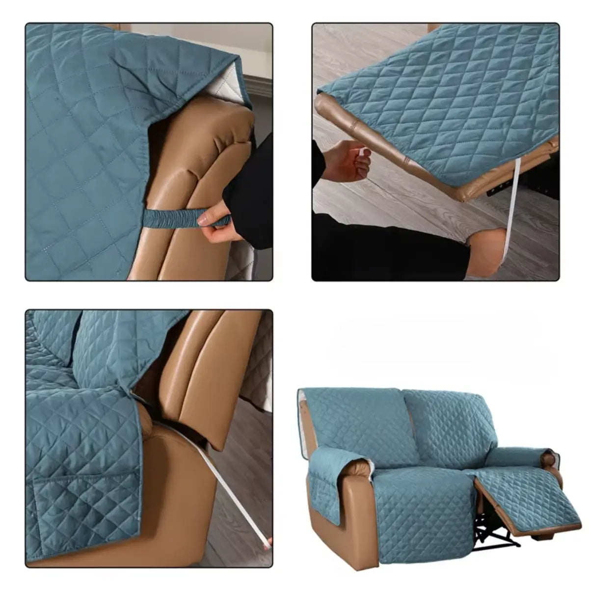 Comprar protetor de sofá impermeável matelassê para 2 e 3 lugares retrátil reclinável antiderrapante pet barato