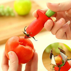 Utensílio Inovador: Remova Folhas e Caroços com Facilidade. Desfrute do Sabor Puro das Frutas com Nosso Produto em Aço Inoxidável de Qualidade.
