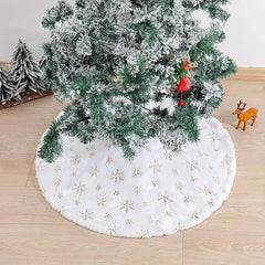 Saia de Árvore de Natal Branca - Toque Macio e Durabilidade para Transformar sua Decoração Natalina