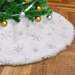 Saia de Árvore de Natal Branca - Toque Macio e Durabilidade para Transformar sua Decoração Natalina