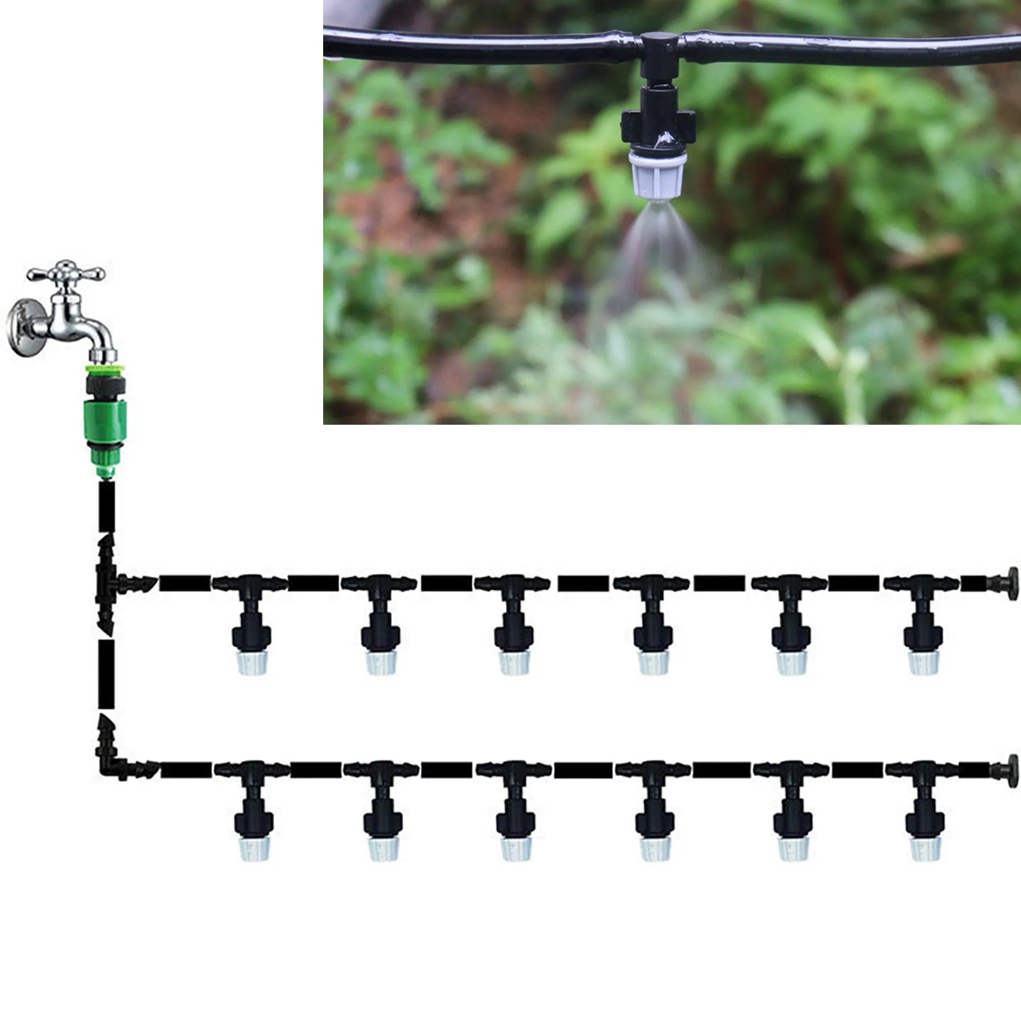 Kit de Irrigação por Gotejamento: Cuide das plantas com eficiência. Economize água. Ideal para jardins, gramados e estufas