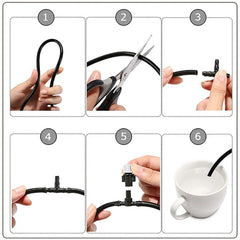 Kit de Irrigação por Gotejamento: Cuide das plantas com eficiência. Economize água. Ideal para jardins, gramados e estufas