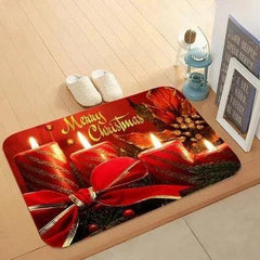 Tapete de Natal para Porta: Sinta a magia da temporada com nosso design exclusivo e conforto premium. Antiderrapante e de secagem rápida