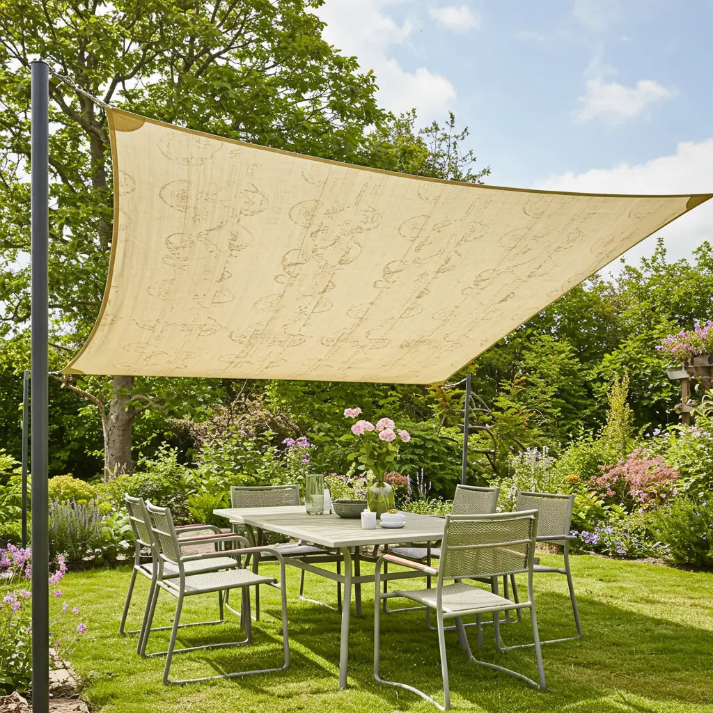 Tela de sombreamento para jardim