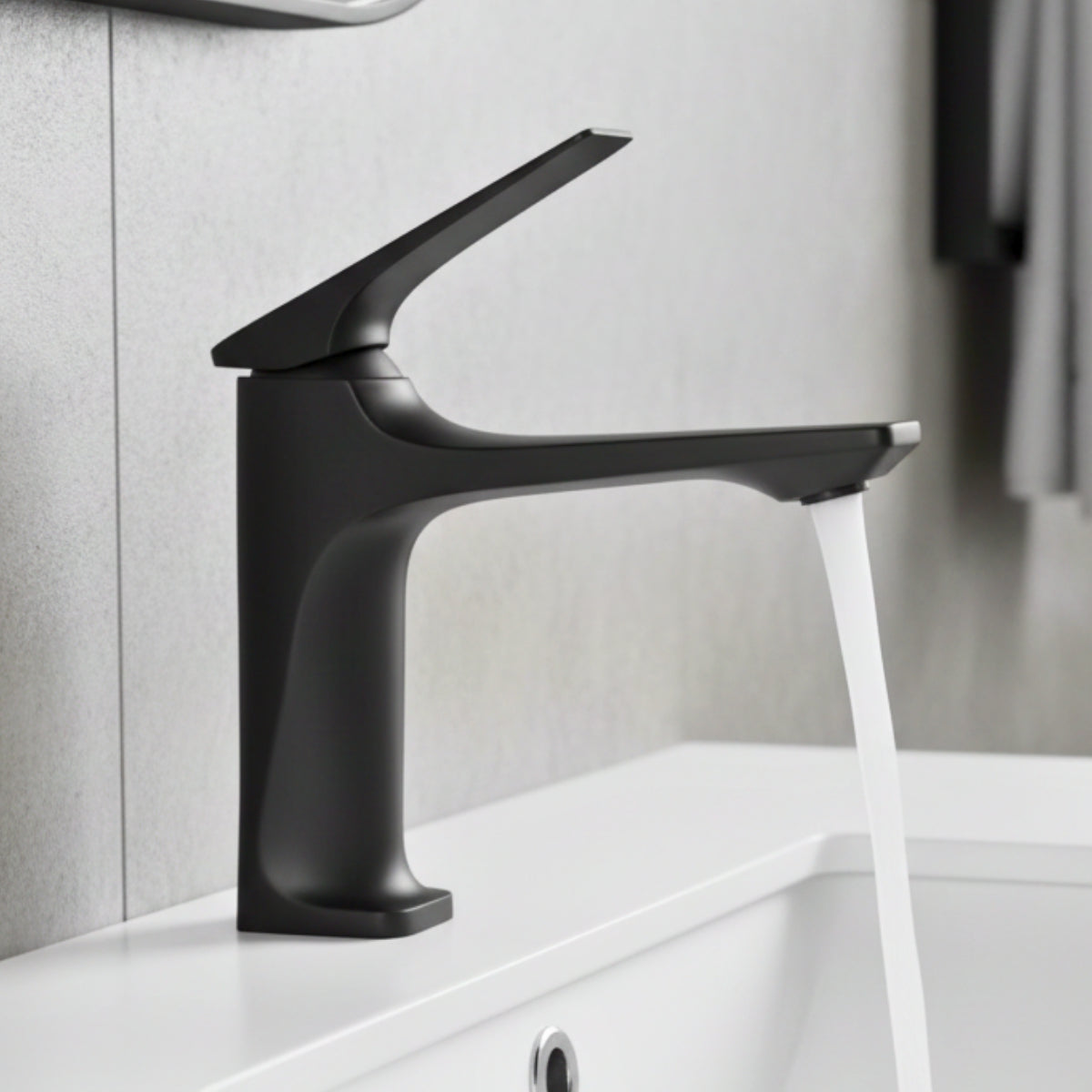 Comprar torneira monocomando para banheiro em metal escovado com arejador silencioso e design moderno para lavatório