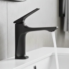 Comprar torneira monocomando para banheiro em metal escovado com arejador silencioso e design moderno para lavatório