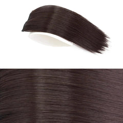 Aplique Topo de Cabelo Mecha Lateral - Aplique Topo de Cabelo Mecha Lateral - Preto / 30cm - Polideia