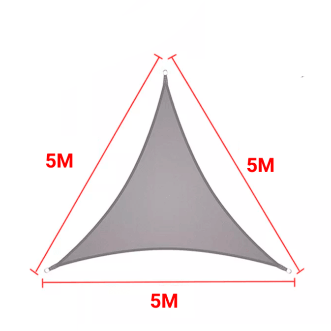 Tela de Sombreamento Triangular - Polideia Tela de Sombreamento Triangular - Nude / 2x2x2m